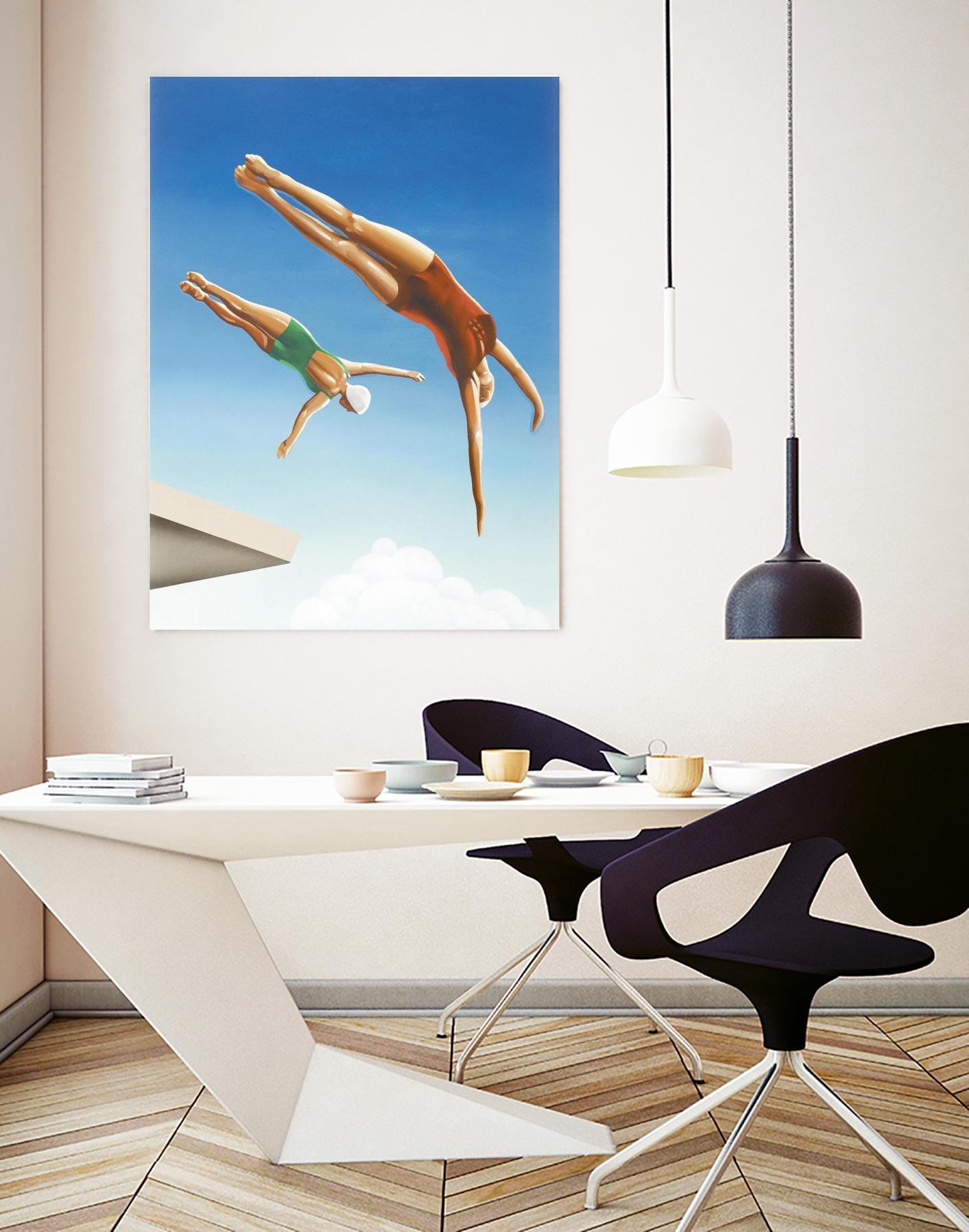 High Dive by Gregory Garrett on GIANT ART - white contemporary