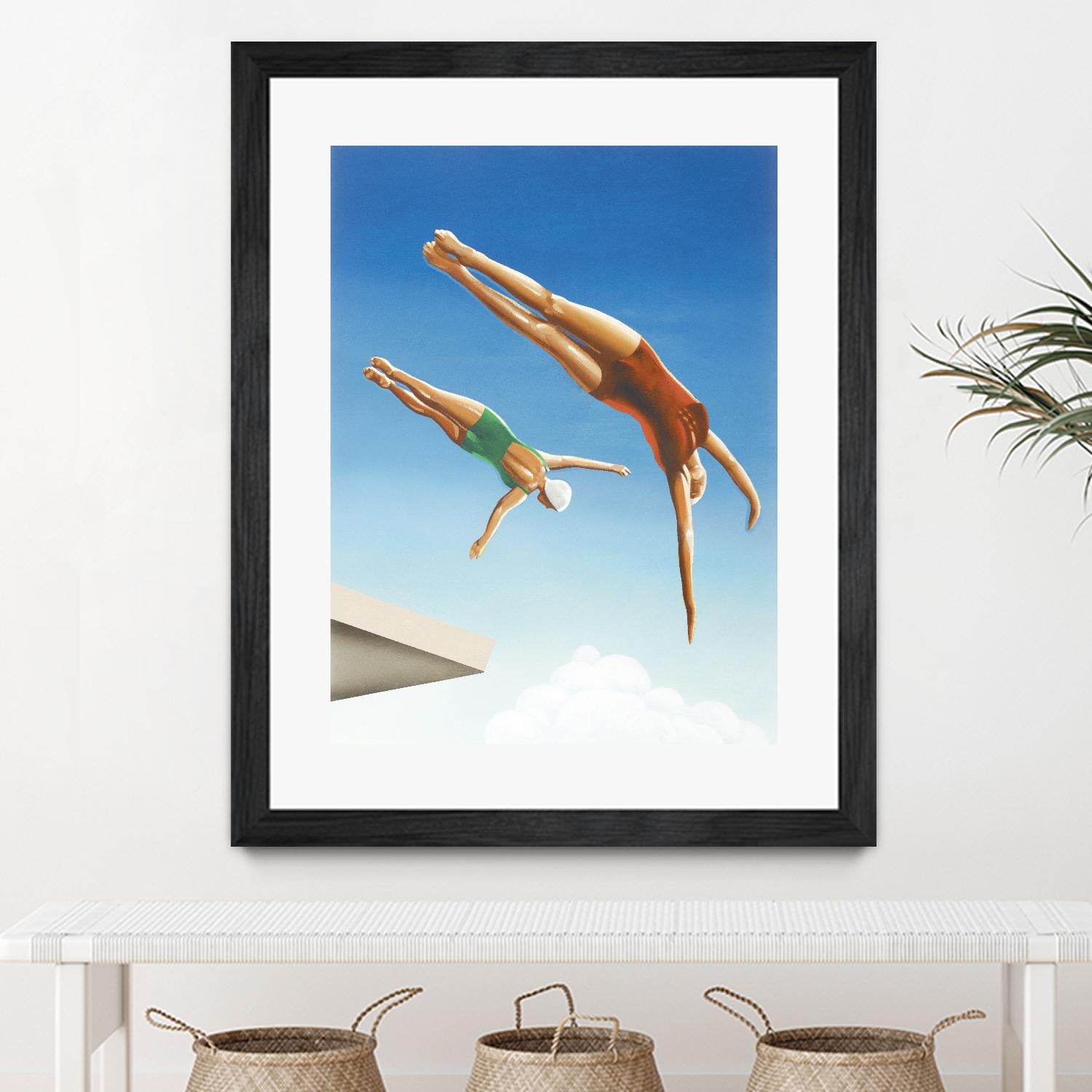 High Dive by Gregory Garrett on GIANT ART - white contemporary