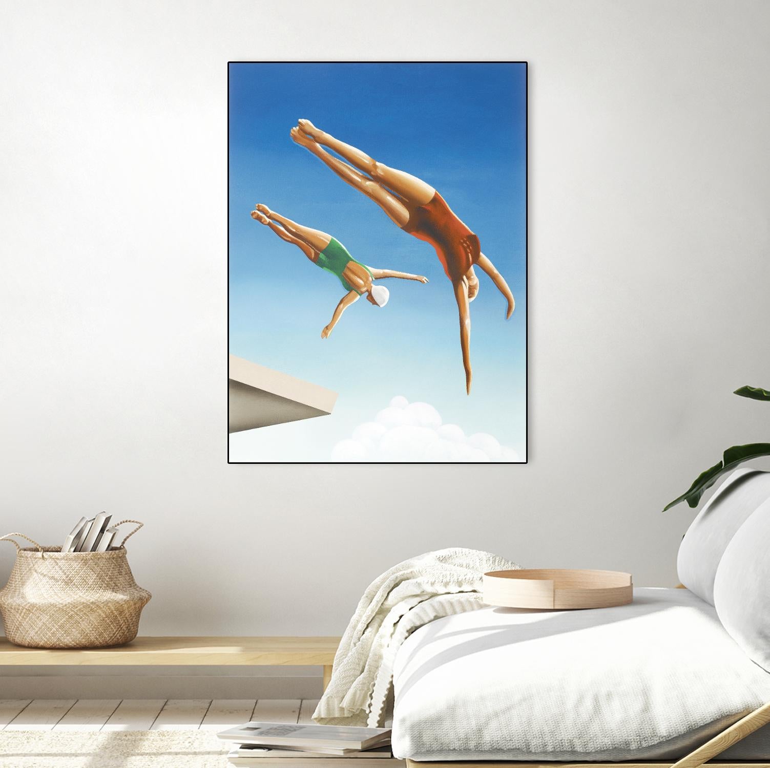 High Dive by Gregory Garrett on GIANT ART - white contemporary