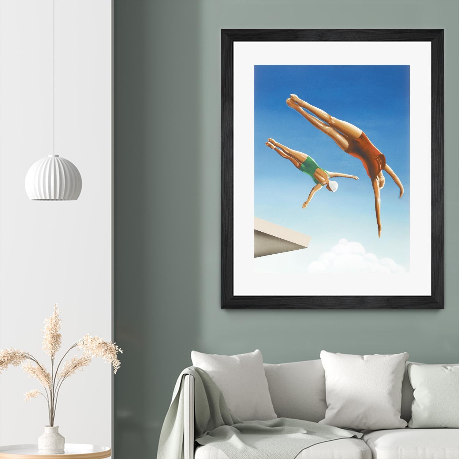 High Dive by Gregory Garrett on GIANT ART - white contemporary