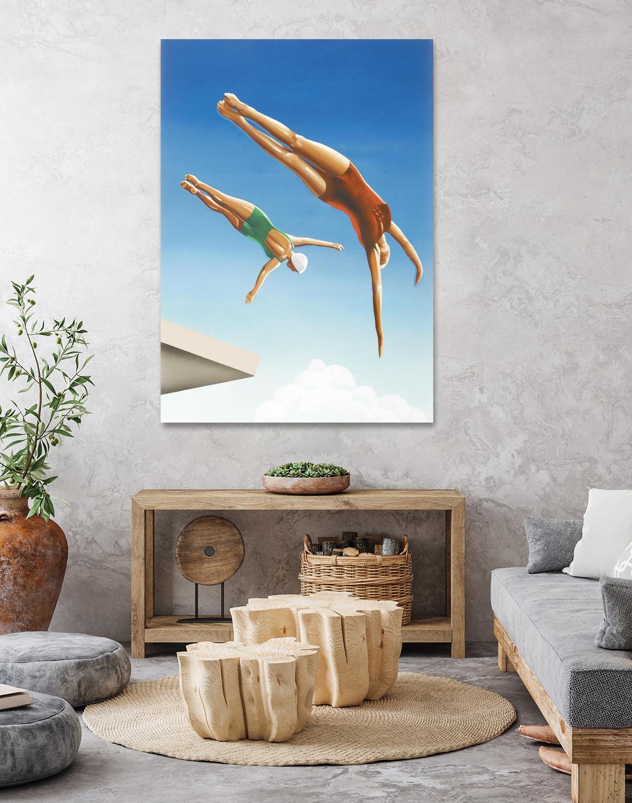 High Dive by Gregory Garrett on GIANT ART - white contemporary