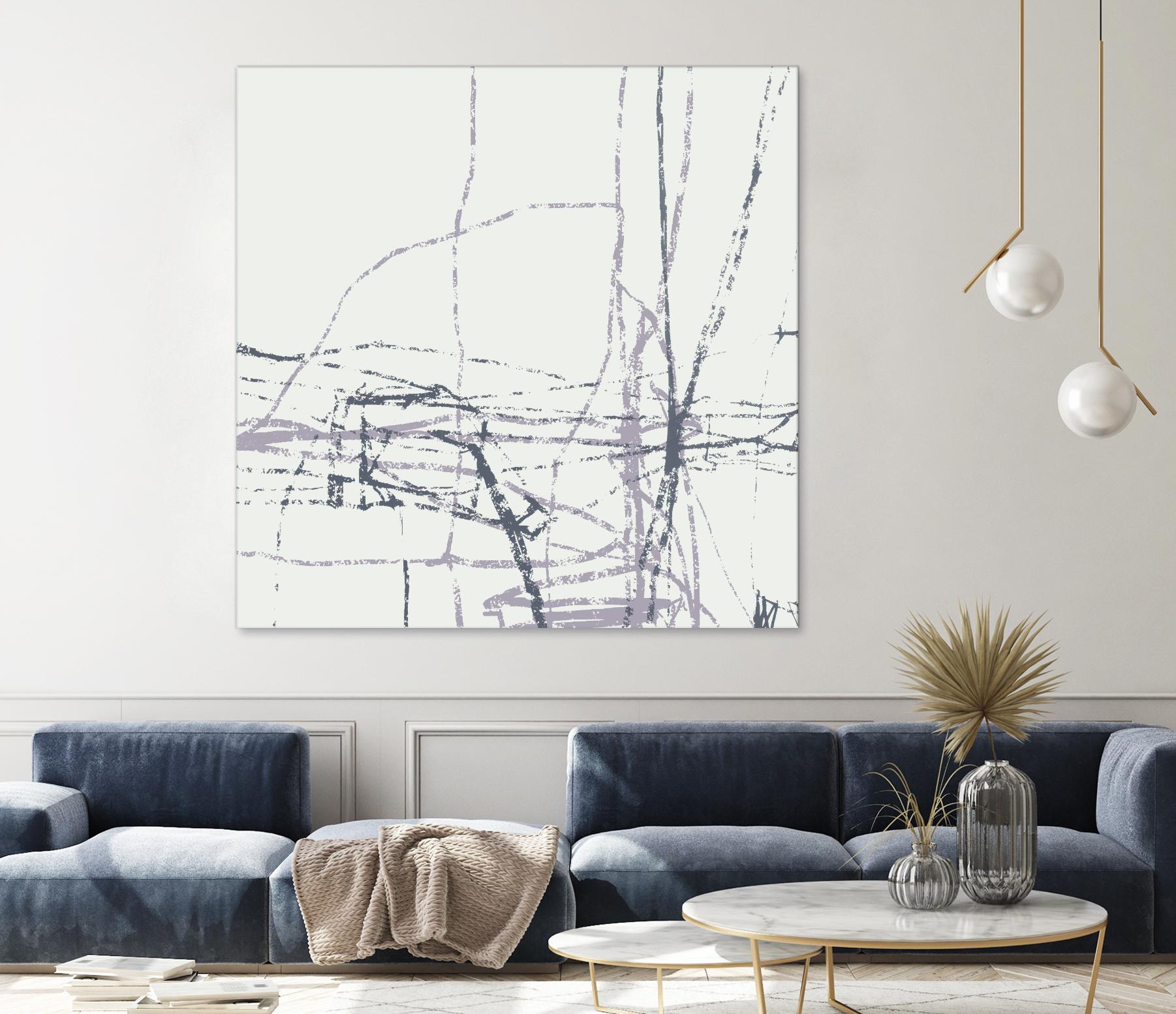 Chalk Doodles H by Gregory Garrett on GIANT ART - beige abstract