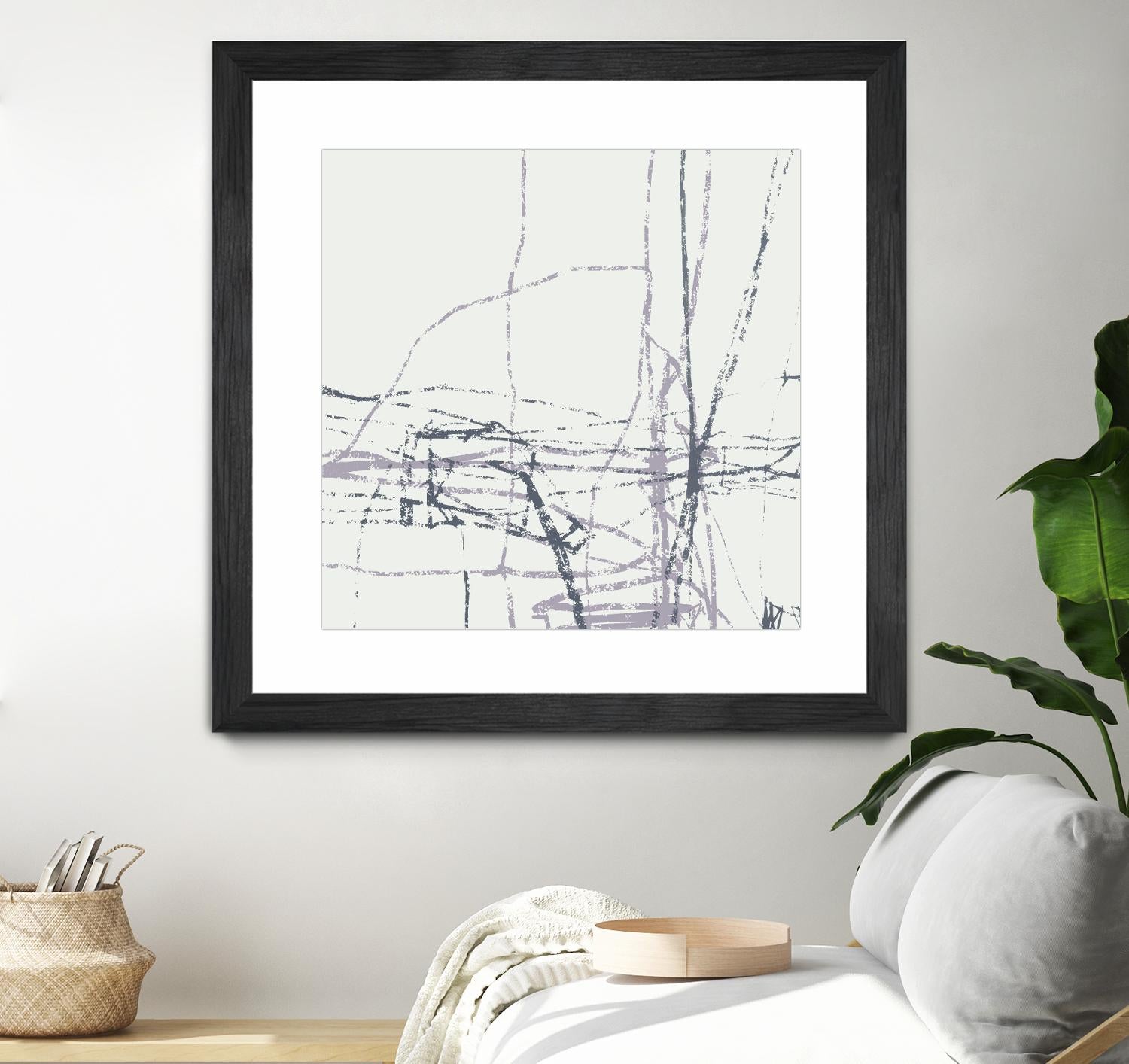 Chalk Doodles H by Gregory Garrett on GIANT ART - beige abstract