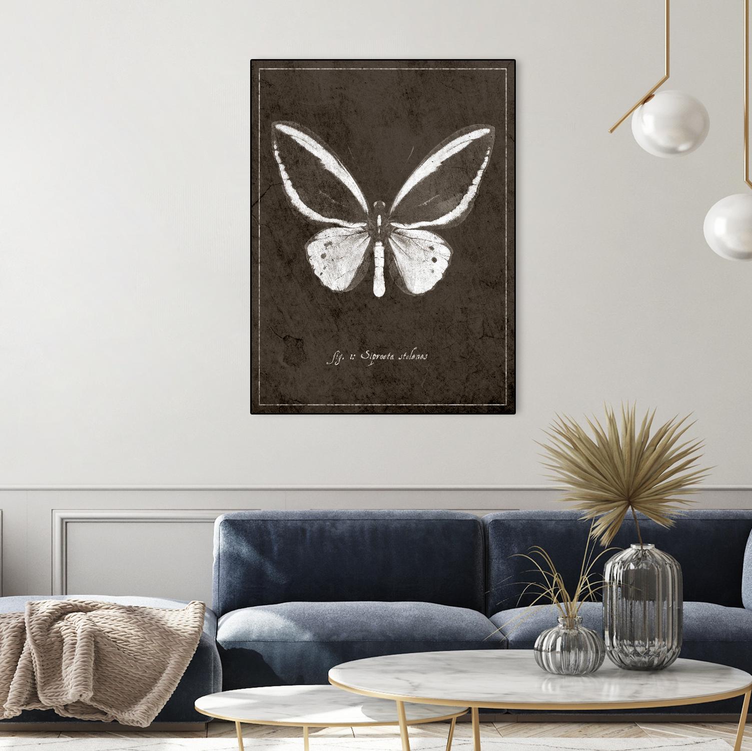 Butterfly I by GI ArtLab on GIANT ART - white botany