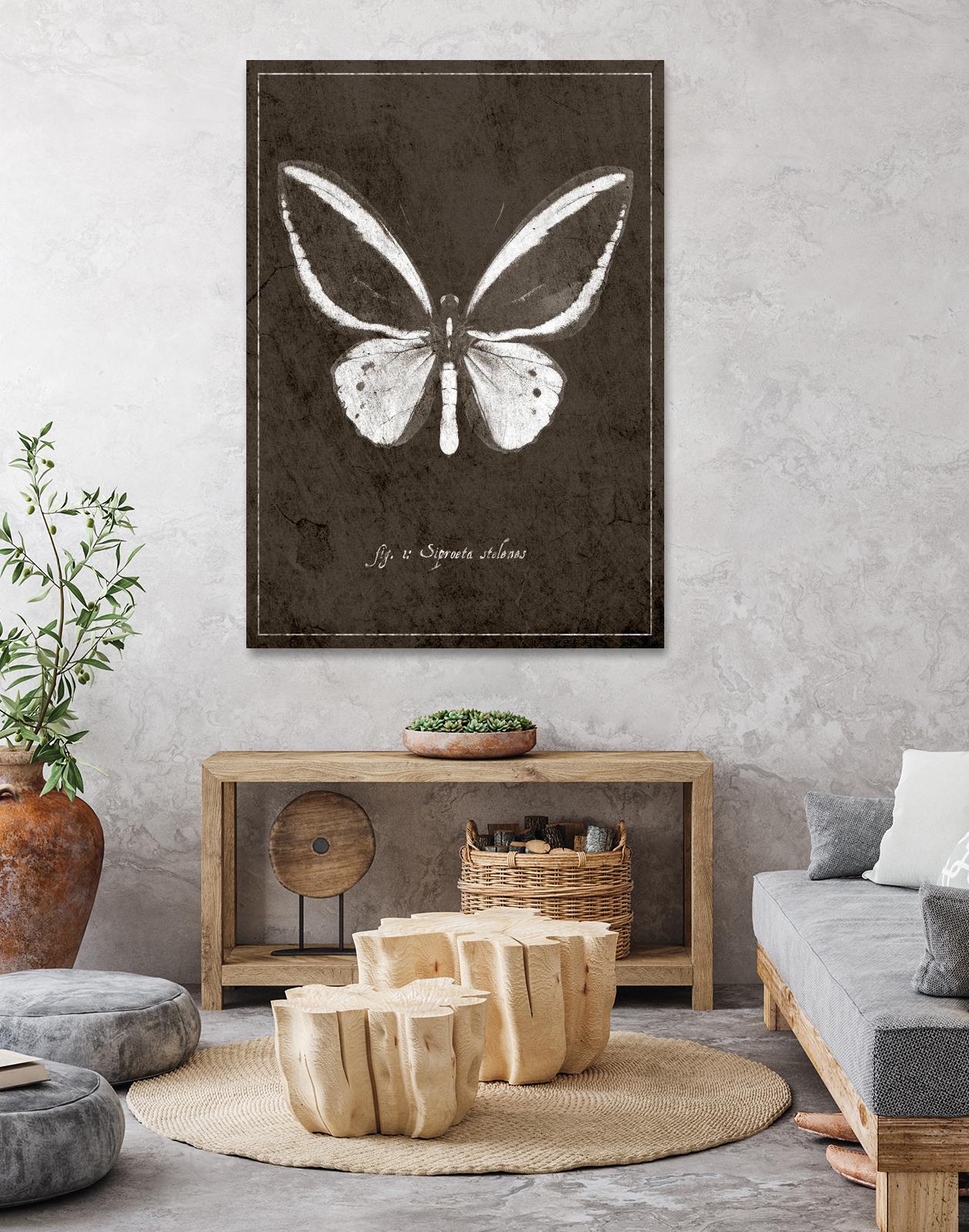 Butterfly I by GI ArtLab on GIANT ART - white botany
