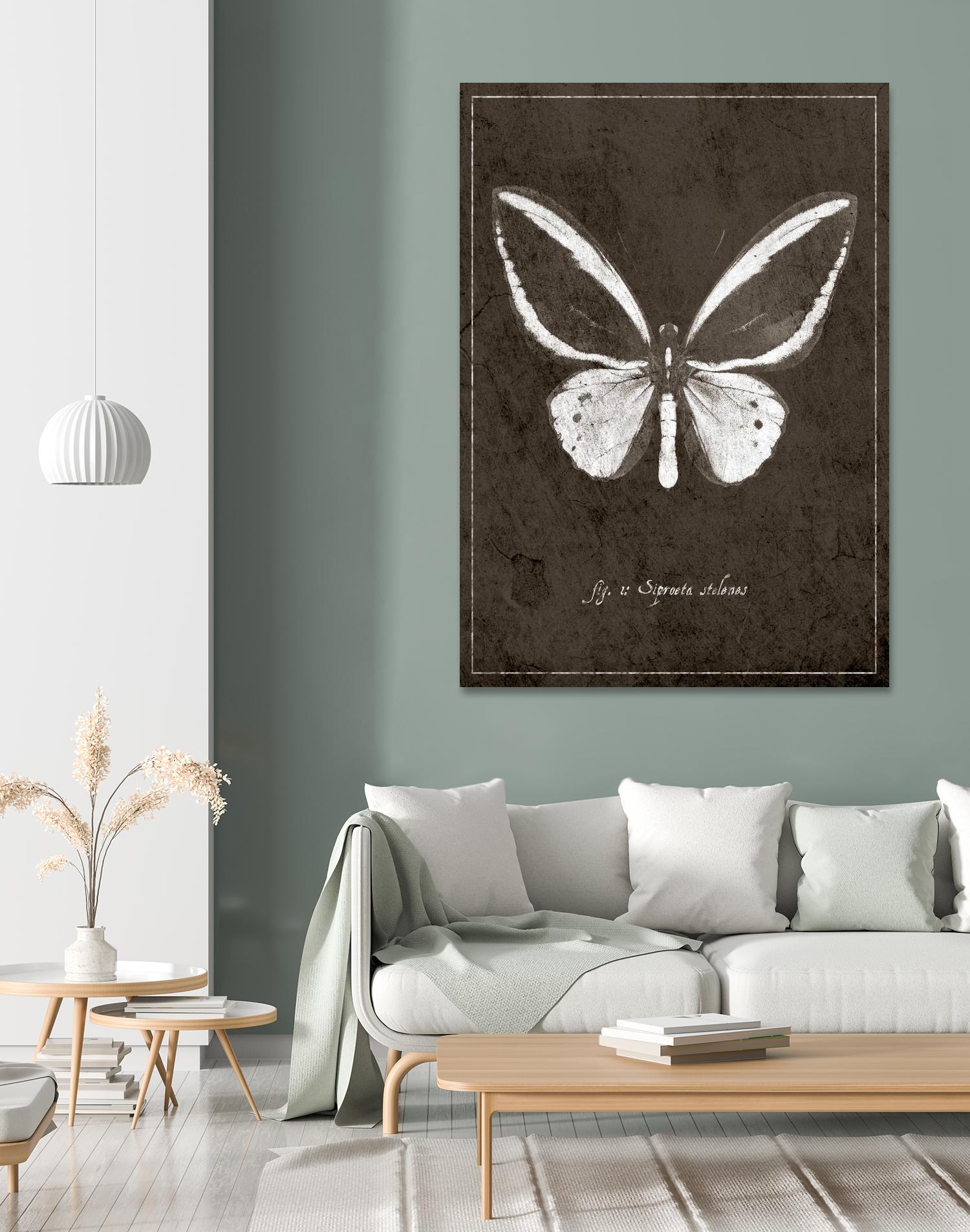 Butterfly I by GI ArtLab on GIANT ART - white botany