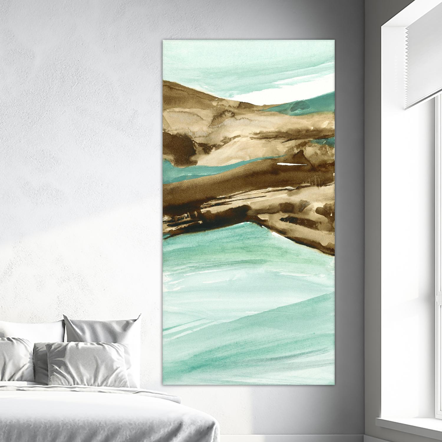 Driftwood 6 by Chris Paschke on GIANT ART - turquoise abstract