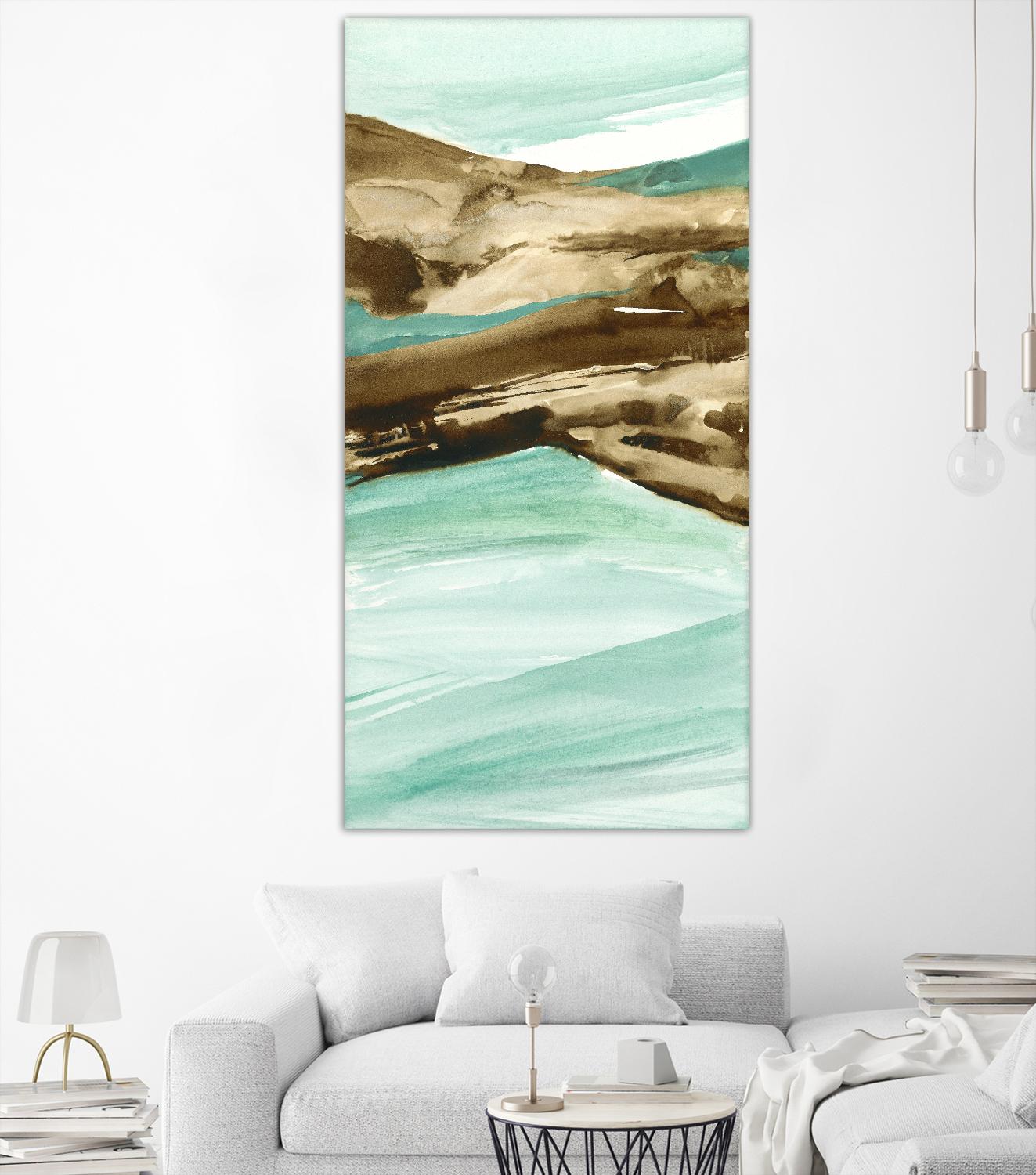 Driftwood 6 by Chris Paschke on GIANT ART - turquoise abstract