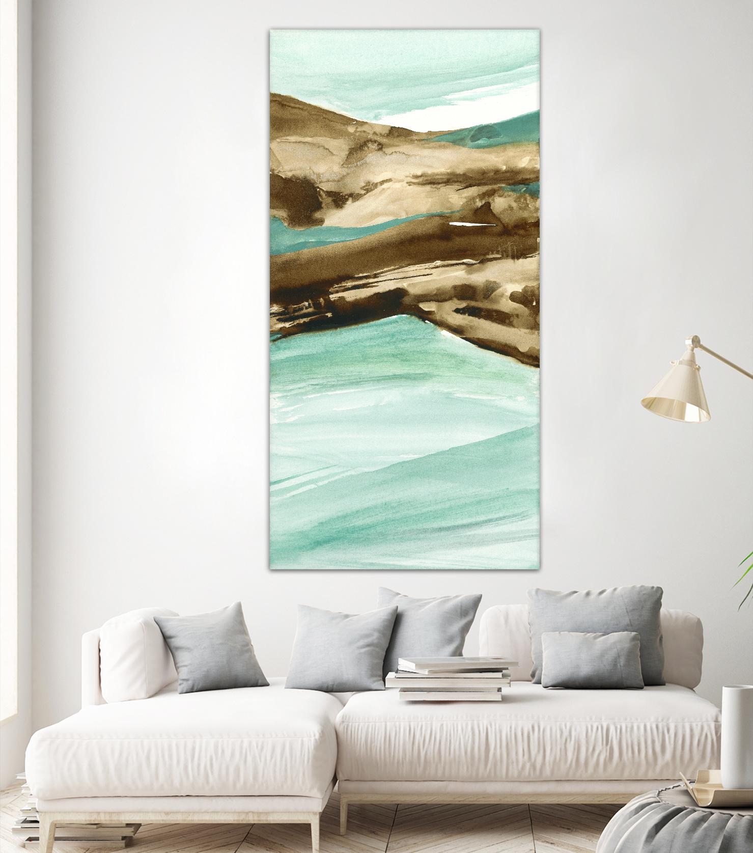Driftwood 6 by Chris Paschke on GIANT ART - turquoise abstract