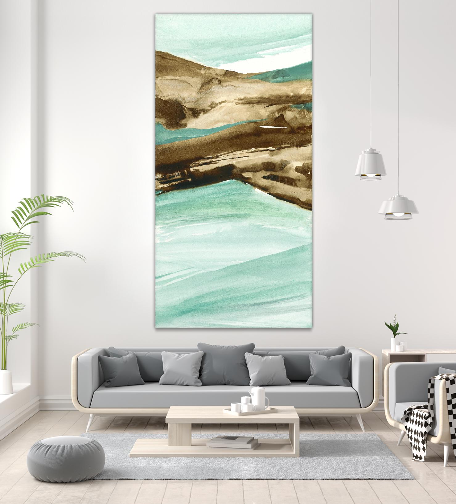 Driftwood 6 by Chris Paschke on GIANT ART - turquoise abstract