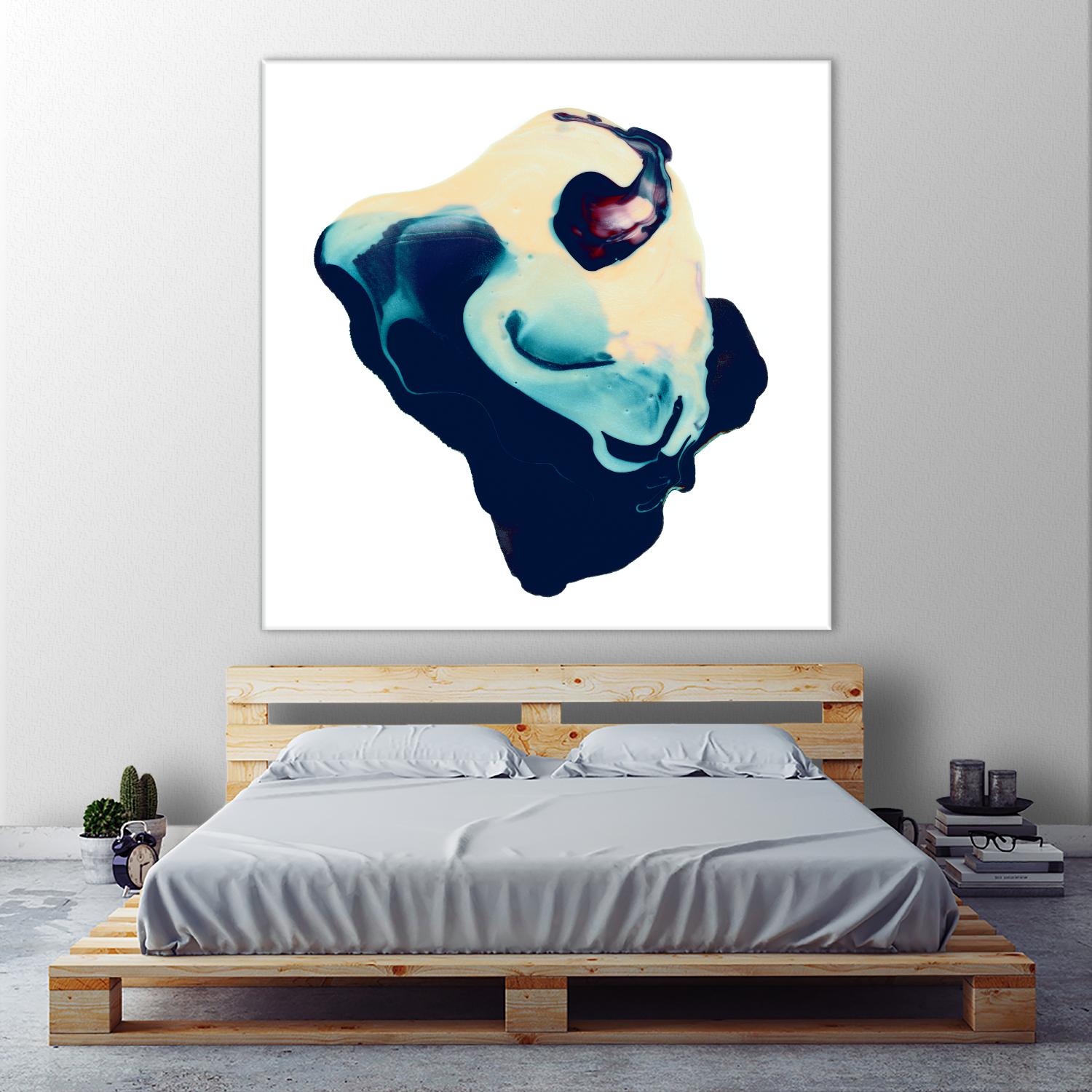 Polished in Cobalt by THE Studio on GIANT ART - white abstract