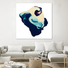 Polished in Cobalt by THE Studio on GIANT ART - white abstract