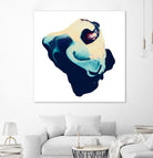 Polished in Cobalt by THE Studio on GIANT ART - white abstract