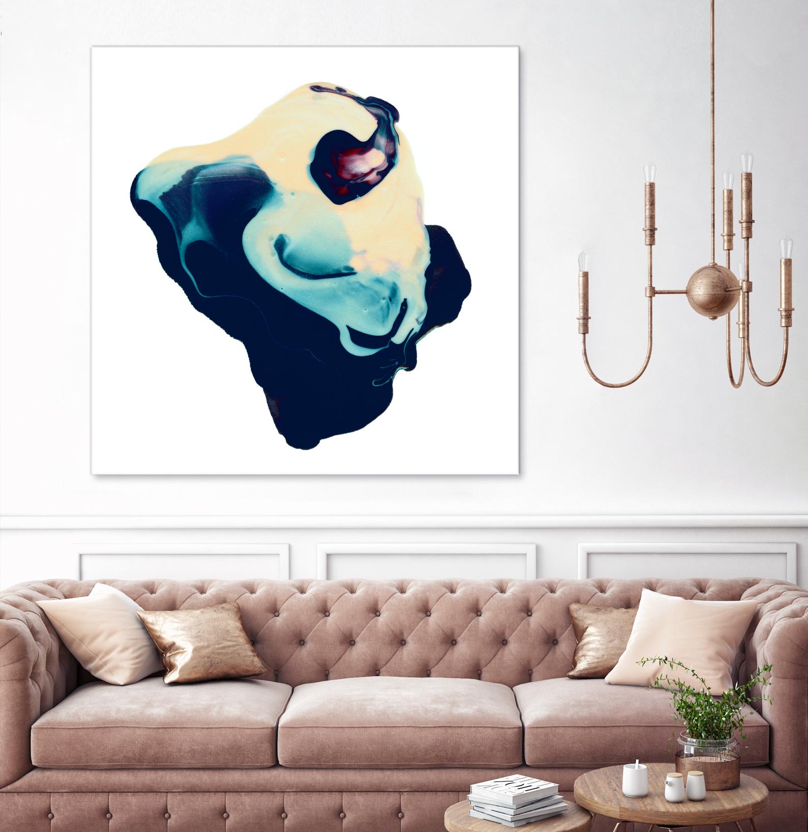 Polished in Cobalt by THE Studio on GIANT ART - white abstract