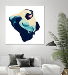 Polished in Cobalt by THE Studio on GIANT ART - white abstract