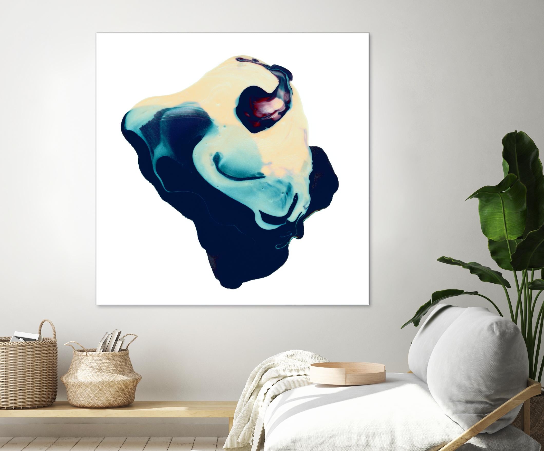 Polished in Cobalt by THE Studio on GIANT ART - white abstract