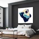 Polished in Cobalt by THE Studio on GIANT ART - white abstract