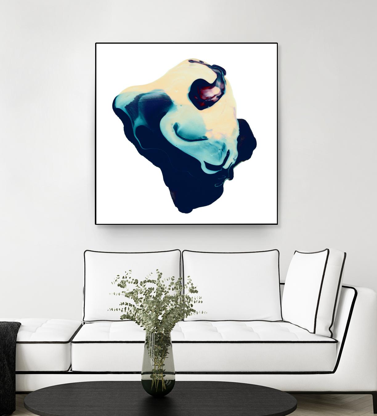 Polished in Cobalt by THE Studio on GIANT ART - white abstract