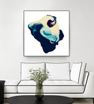 Polished in Cobalt by THE Studio on GIANT ART - white abstract