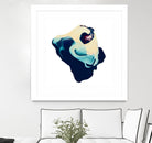 Polished in Cobalt by THE Studio on GIANT ART - white abstract