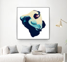 Polished in Cobalt by THE Studio on GIANT ART - white abstract