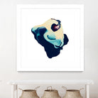 Polished in Cobalt by THE Studio on GIANT ART - white abstract