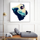 Polished in Cobalt by THE Studio on GIANT ART - white abstract