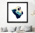 Polished in Cobalt by THE Studio on GIANT ART - white abstract