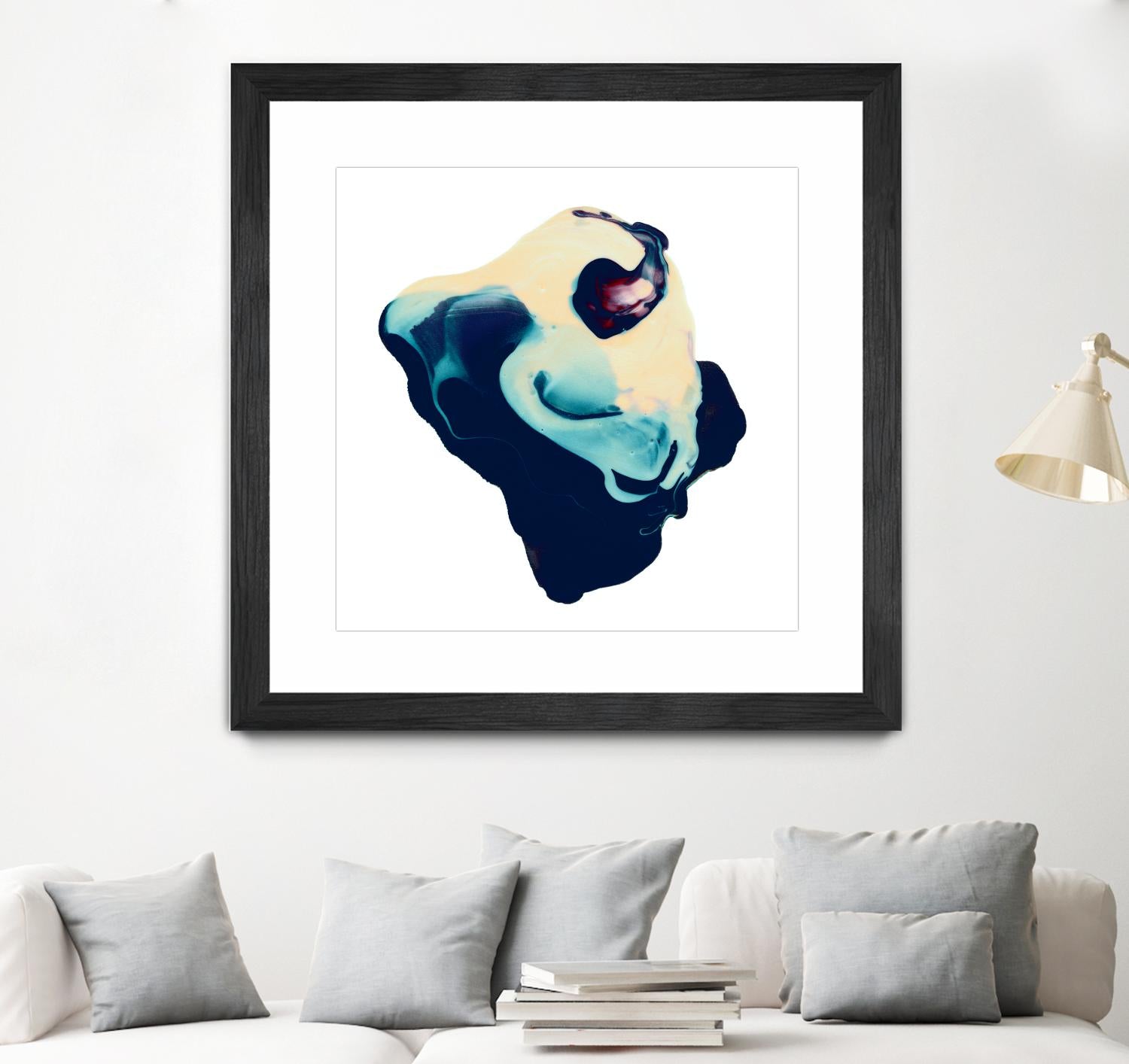 Polished in Cobalt by THE Studio on GIANT ART - white abstract