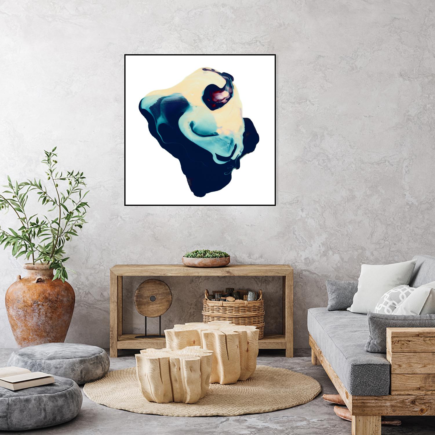 Polished in Cobalt by THE Studio on GIANT ART - white abstract