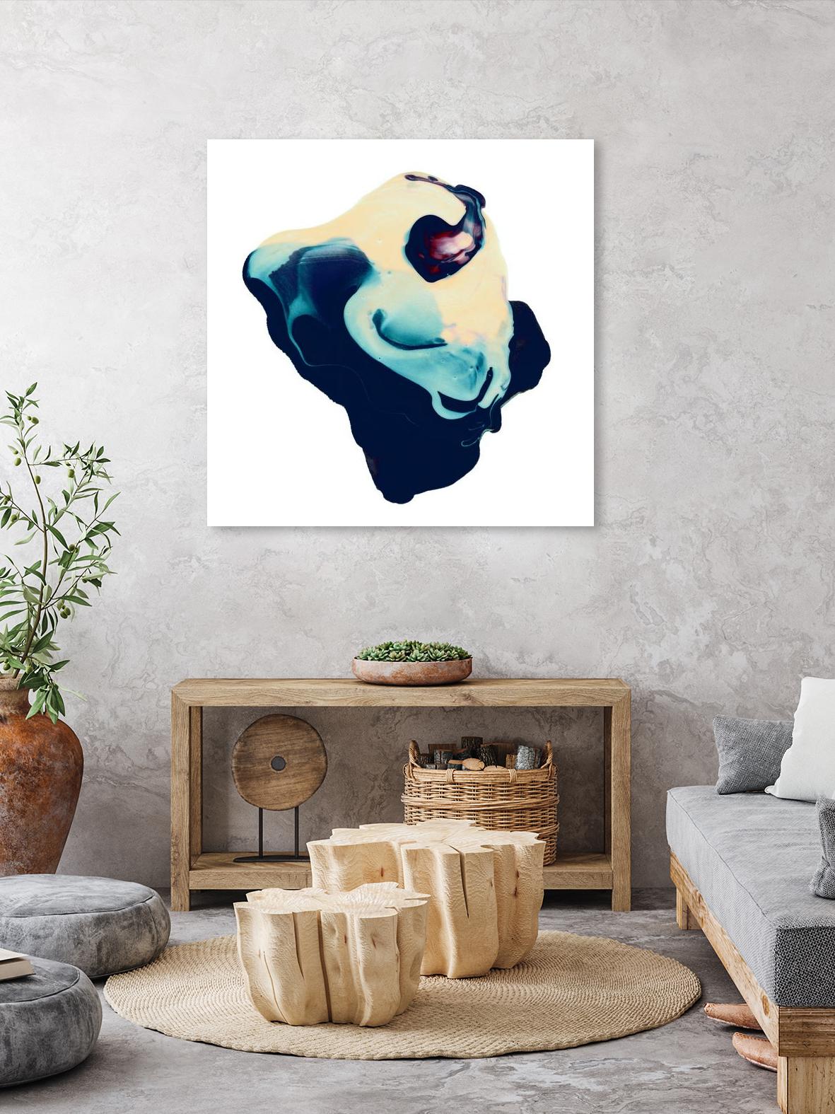 Polished in Cobalt by THE Studio on GIANT ART - white abstract