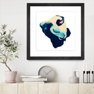 Polished in Cobalt by THE Studio on GIANT ART - white abstract