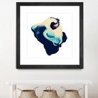 Polished in Cobalt by THE Studio on GIANT ART - white abstract