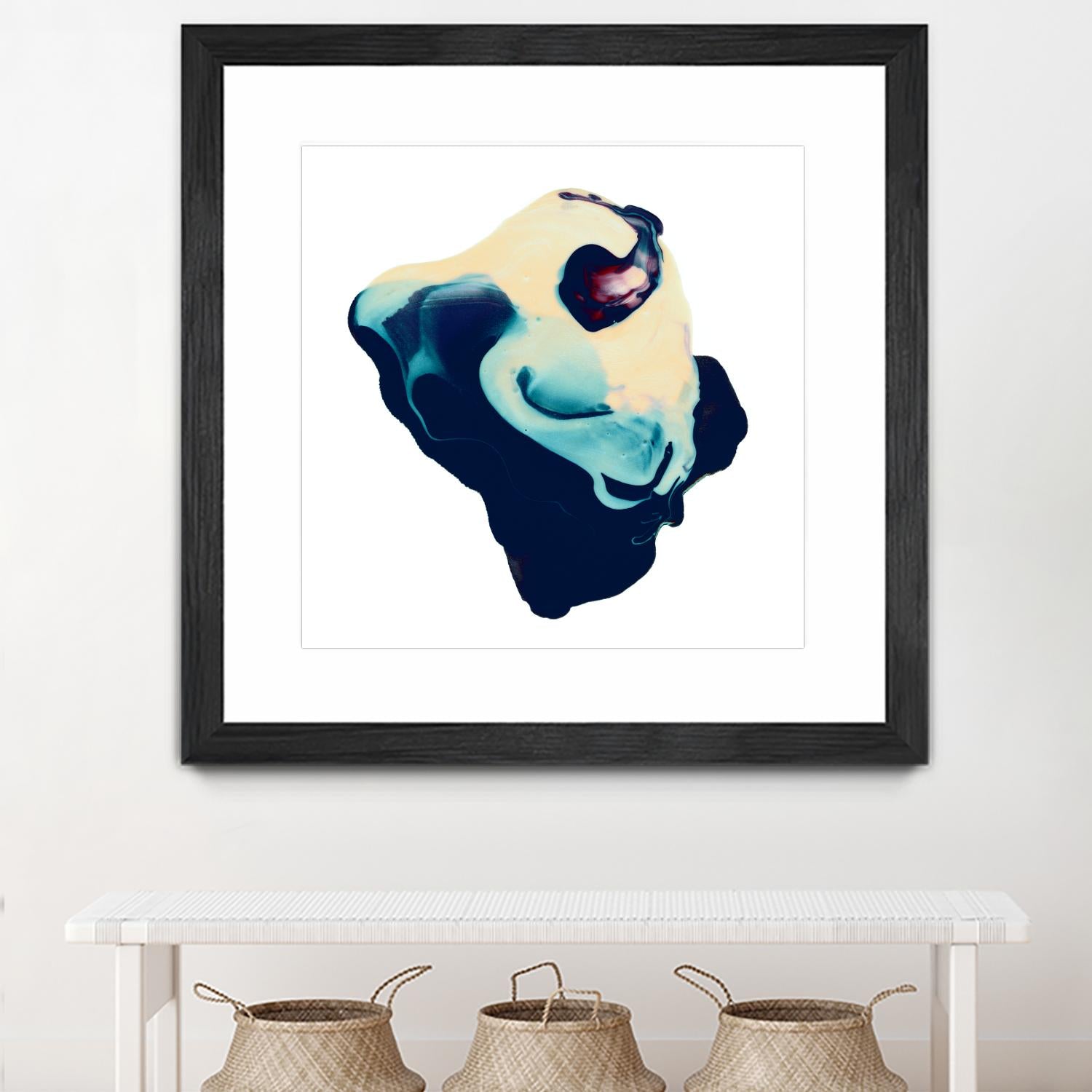 Polished in Cobalt by THE Studio on GIANT ART - white abstract