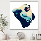 Polished in Cobalt by THE Studio on GIANT ART - white abstract