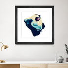 Polished in Cobalt by THE Studio on GIANT ART - white abstract