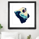 Polished in Cobalt by THE Studio on GIANT ART - white abstract