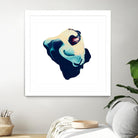 Polished in Cobalt by THE Studio on GIANT ART - white abstract