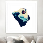 Polished in Cobalt by THE Studio on GIANT ART - white abstract