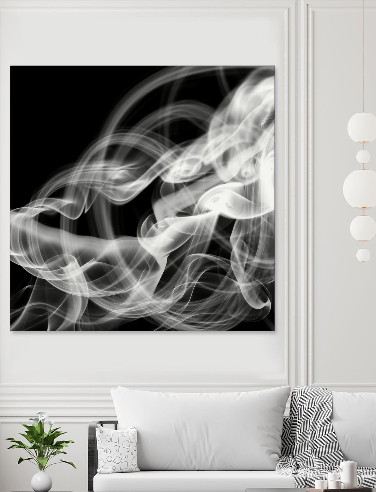Smoke Abstract by THE Studio on GIANT ART - black abstract