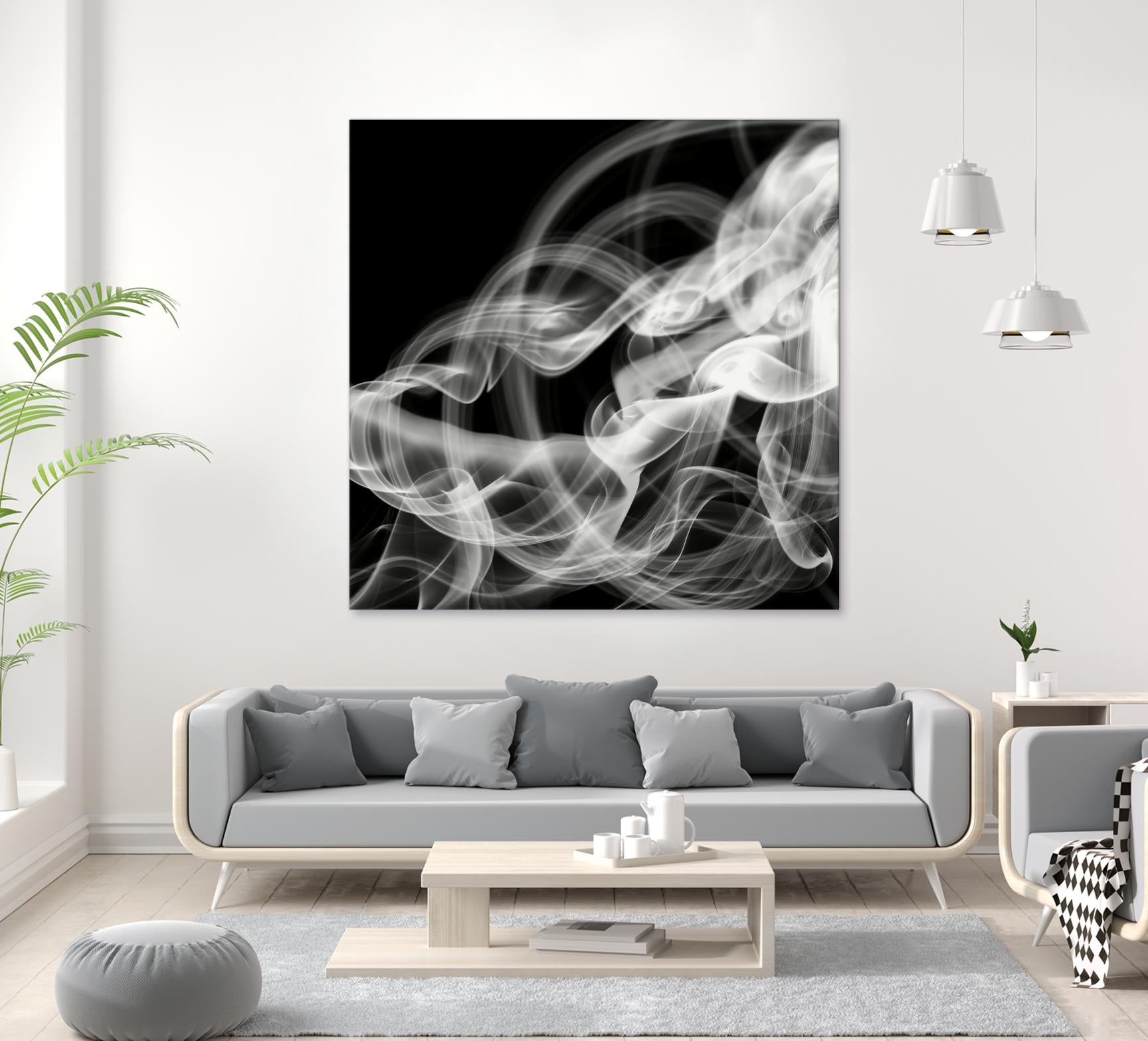 Smoke Abstract by THE Studio on GIANT ART - black abstract