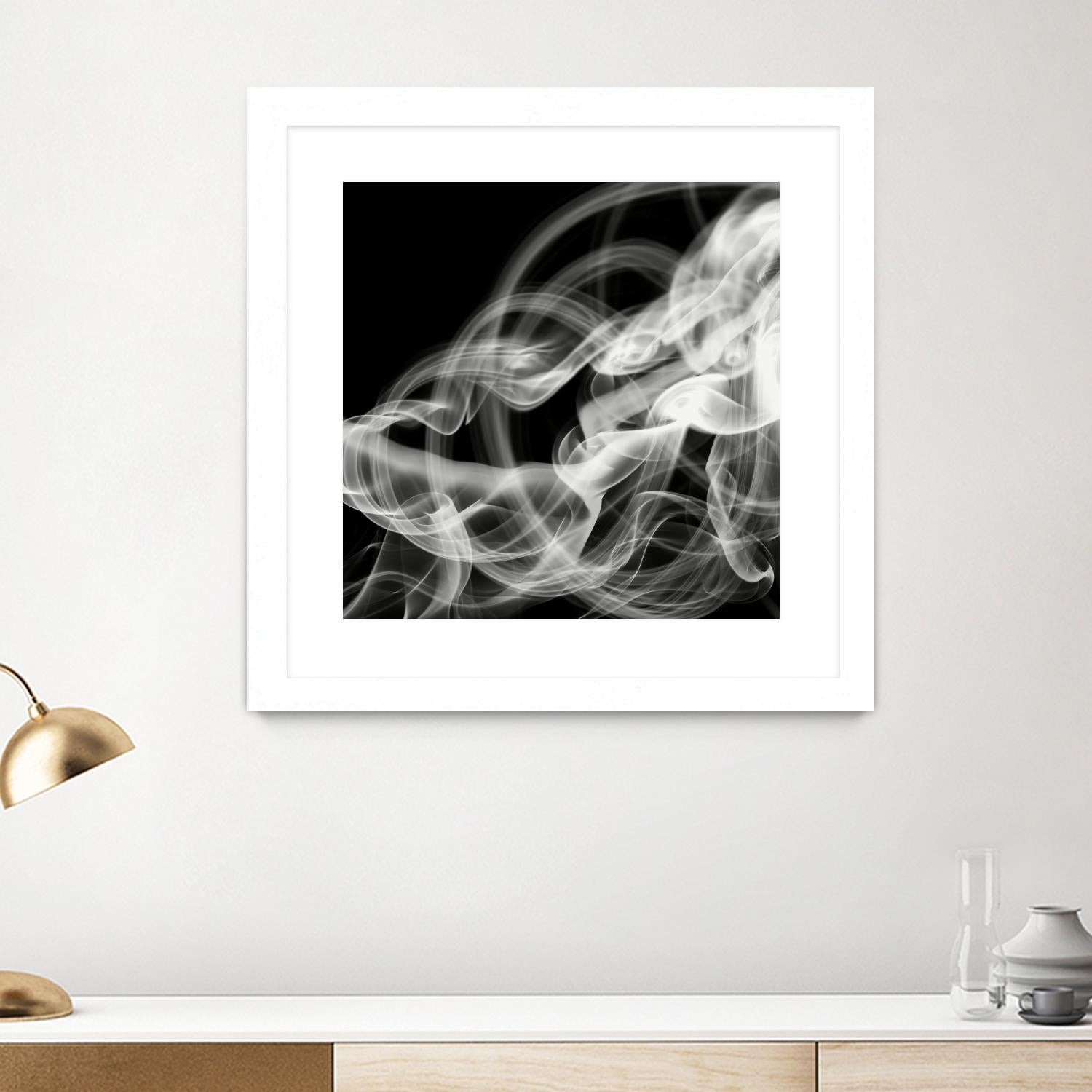 Smoke Abstract by THE Studio on GIANT ART - black abstract