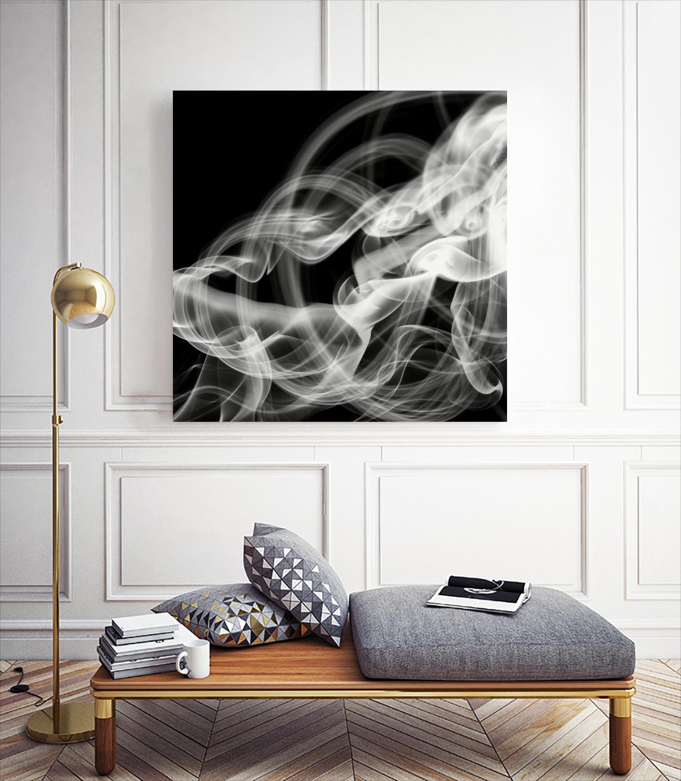 Smoke Abstract by THE Studio on GIANT ART - black abstract