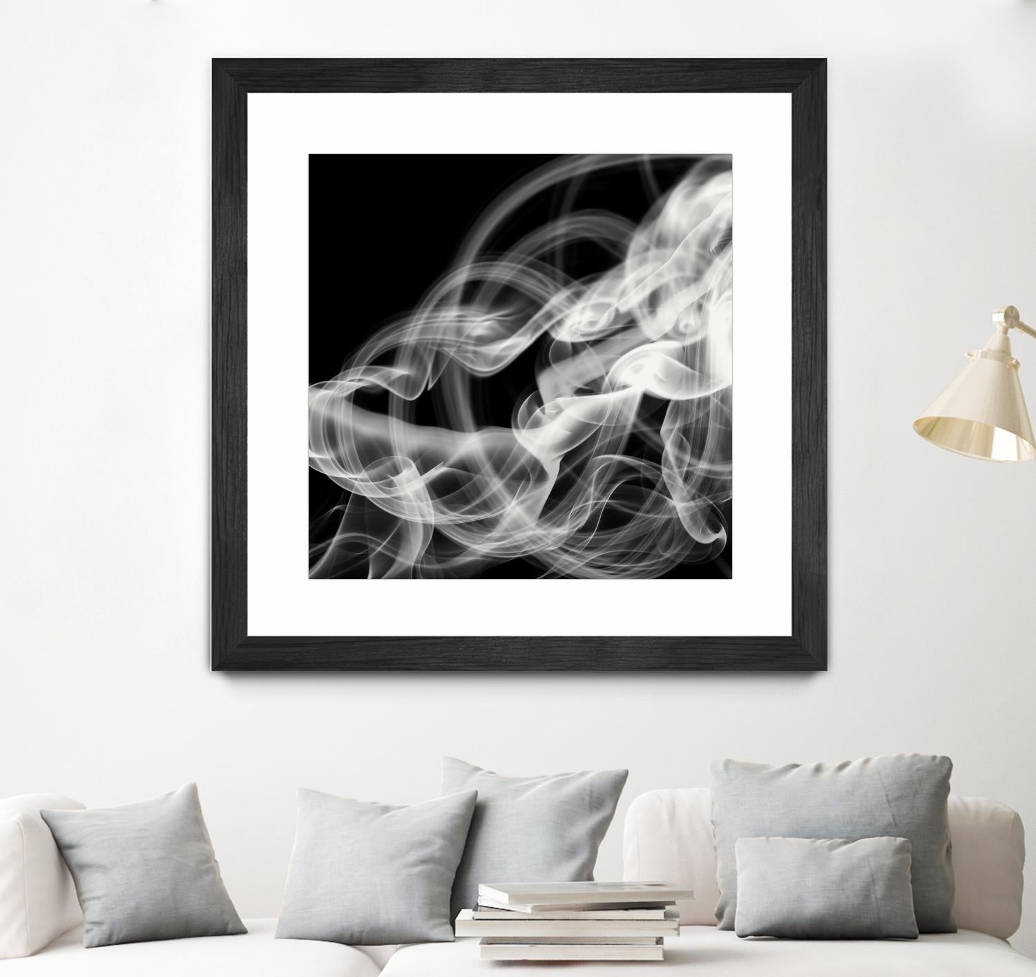 Smoke Abstract by THE Studio on GIANT ART - black abstract
