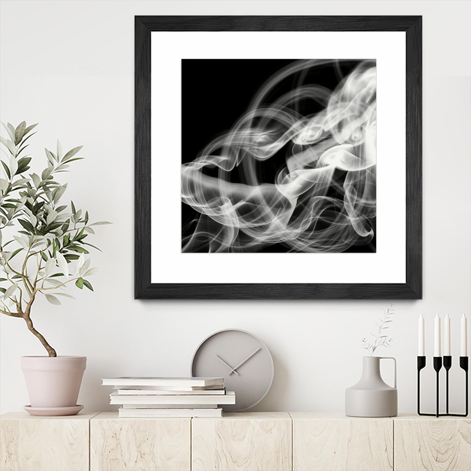 Smoke Abstract by THE Studio on GIANT ART - black abstract
