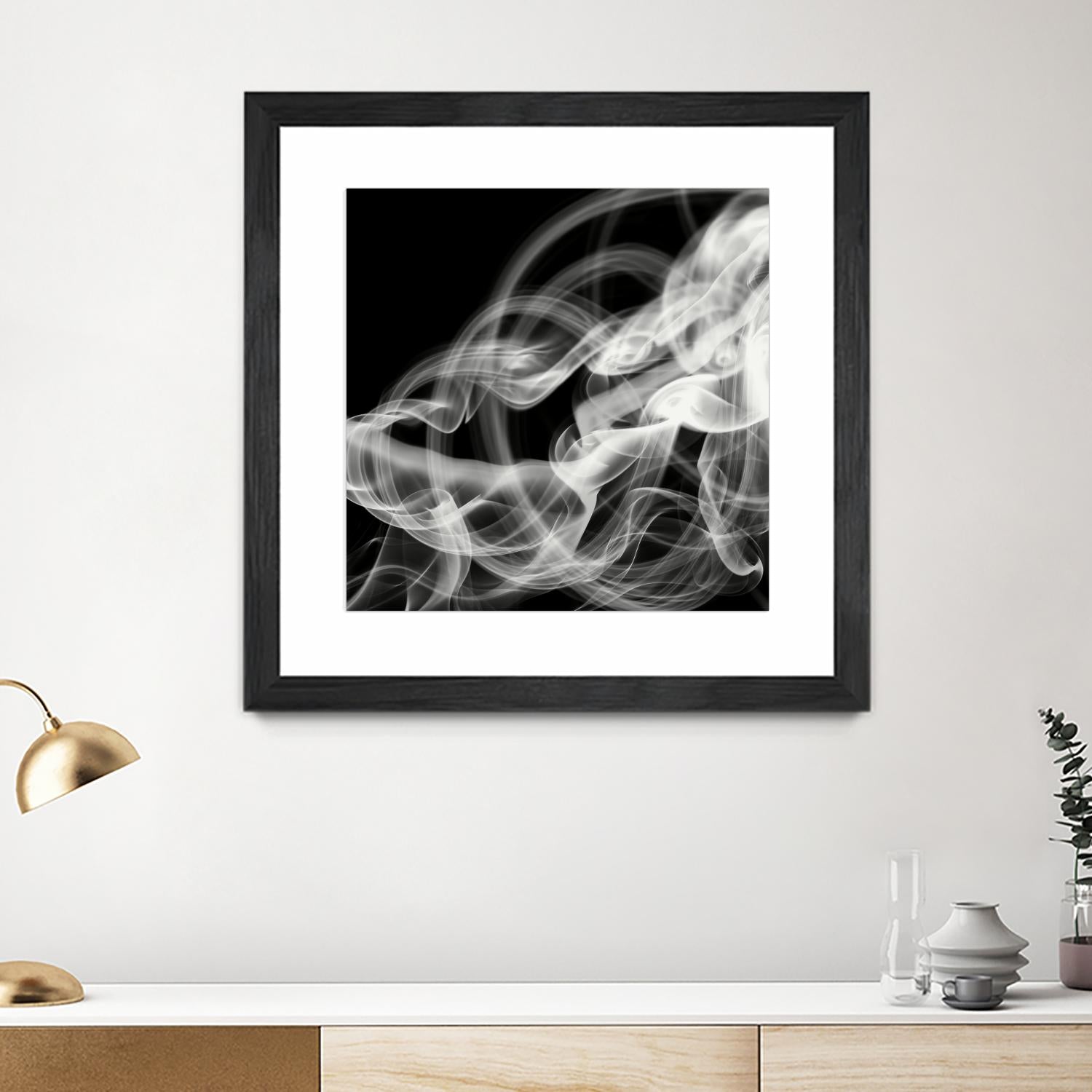 Smoke Abstract by THE Studio on GIANT ART - black abstract