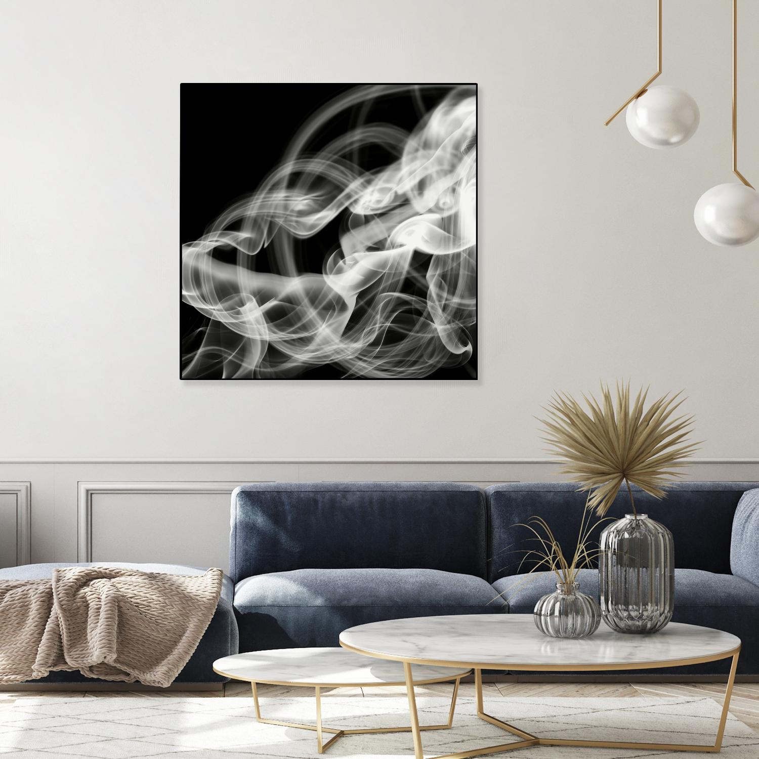 Smoke Abstract by THE Studio on GIANT ART - black abstract