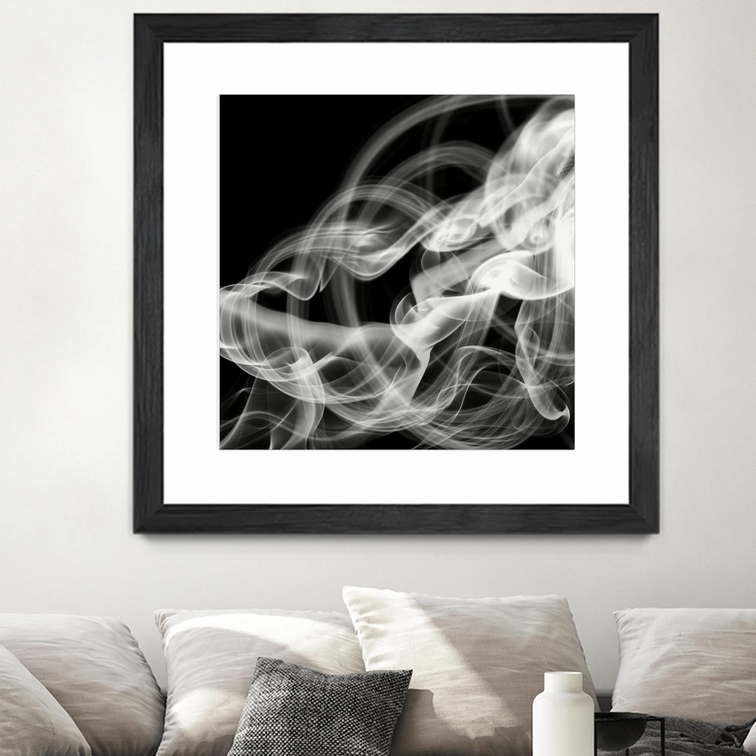 Smoke Abstract by THE Studio on GIANT ART - black abstract