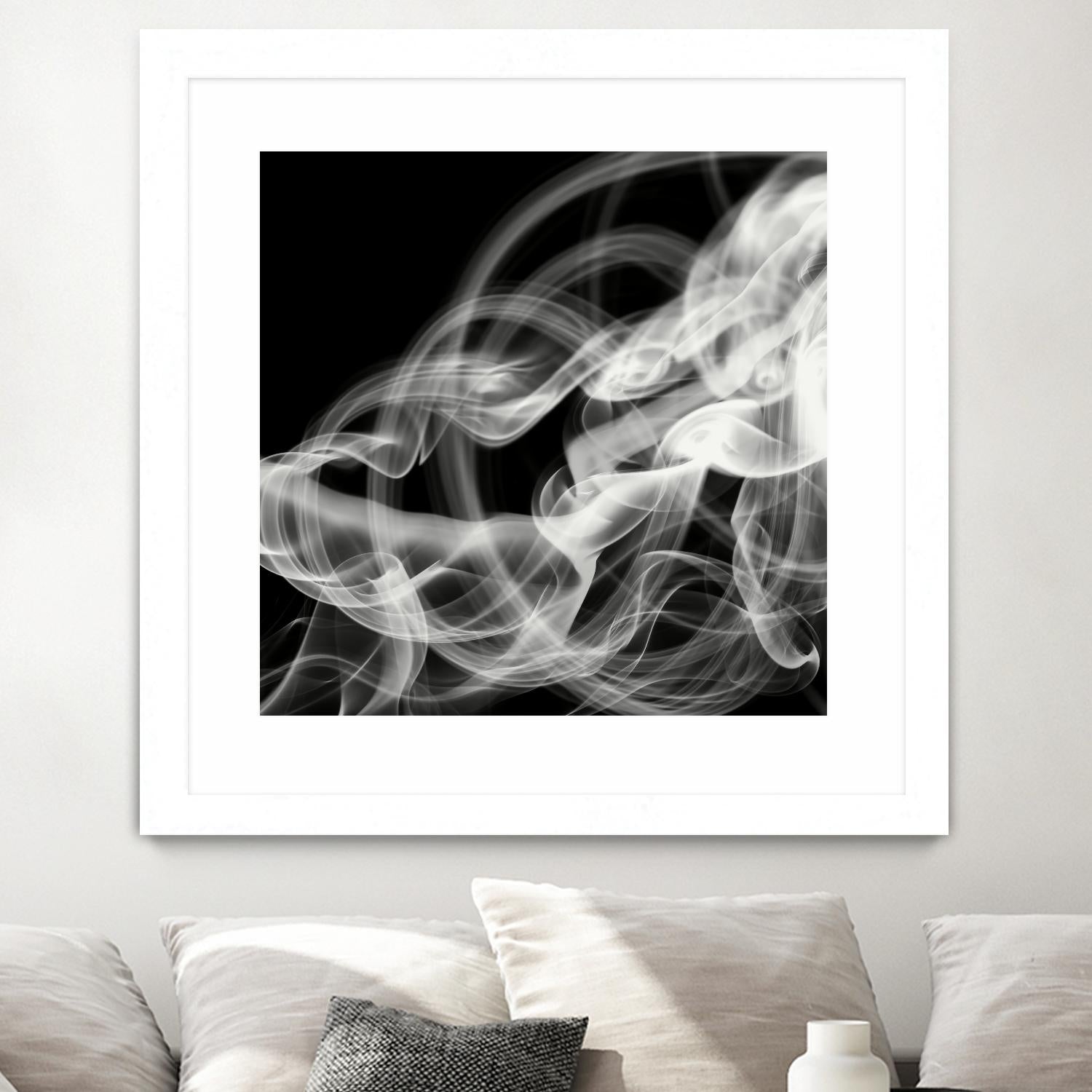 Smoke Abstract by THE Studio on GIANT ART - black abstract