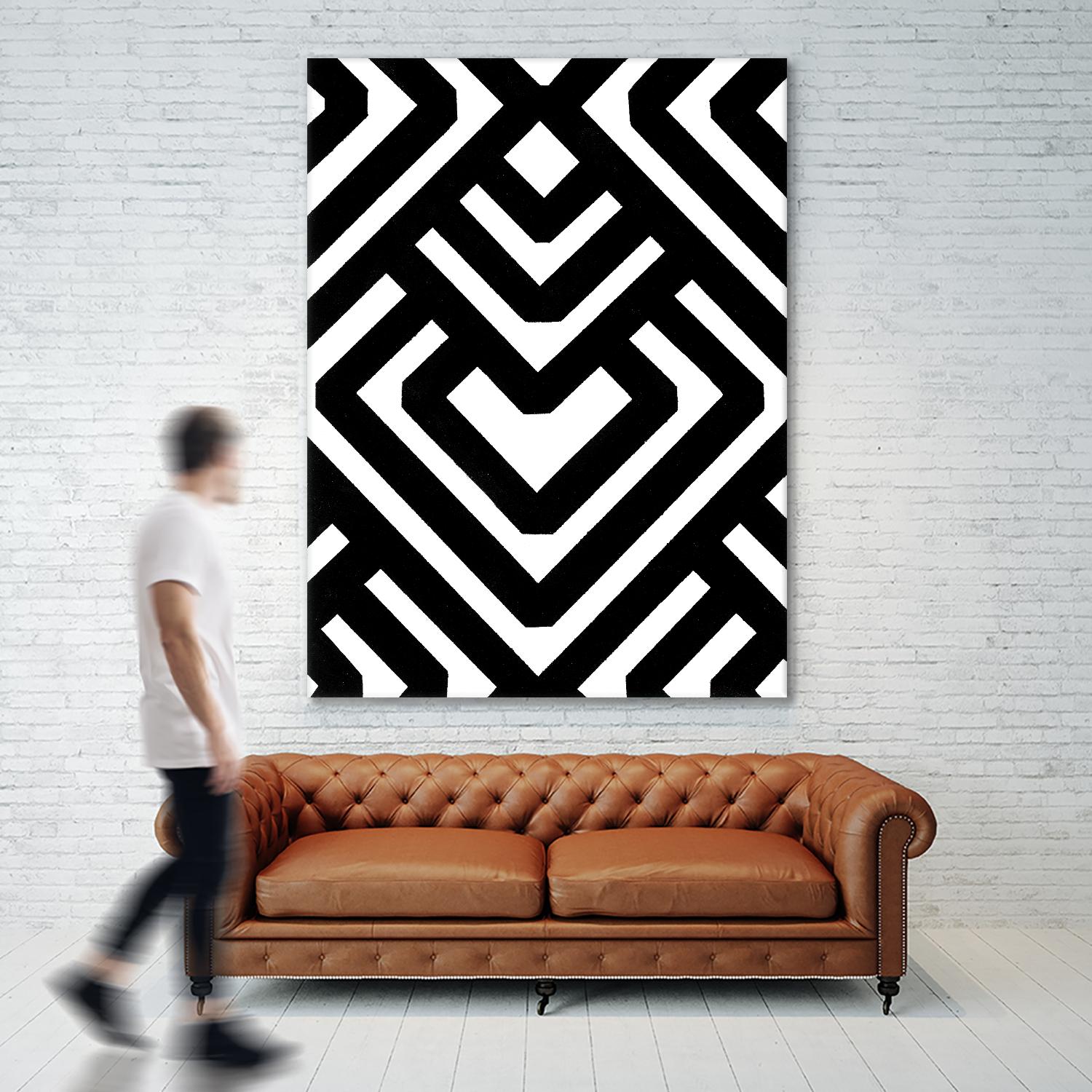 Monochrome Patterns 6 by Natasha Marie on GIANT ART - black abstract